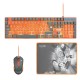 FR-TEC PC Dragon Ball Super PACK Keyboard + Mouse + Mousepad teclado Ratón incluido USB Gris, Naranja